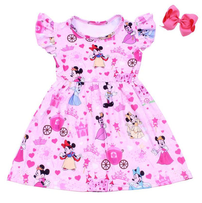 minnie princess ruffle sleeve dress