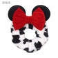 cow minnie mouse ears bow scrunchie