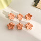 6Pcs/Bag Cute Mini Flower Crab Hair Clip Small Heart Acrylic Hair Claw Clips for Girls Women Children Barrettes Hair Accessories