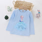 New Tee Shirt Girl Clothing Long Sleeves for Children's T-shirt Girls  Tops Sofia Quality Cotton Frozen Elsa Kids Clothes Ariel