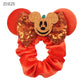 minnie bow ears pumpkin halloween scrunchie