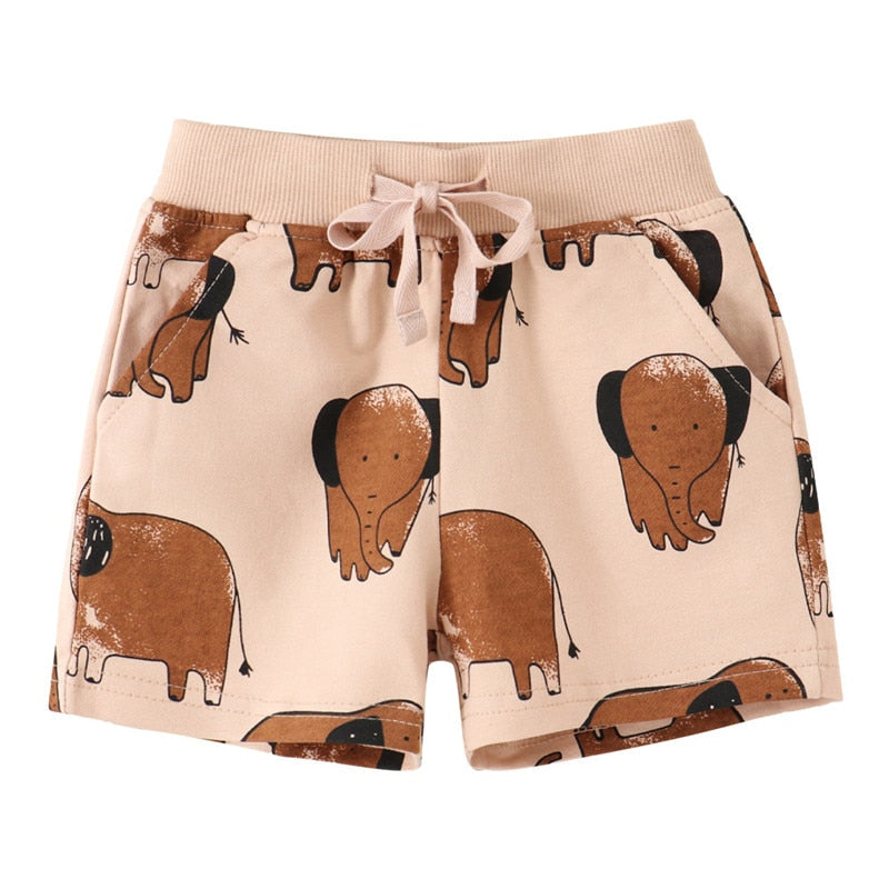 Summer Baby Shorts With Whale Print Short Pants Drawstring