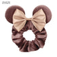 brown minnie ears bow scrunchie