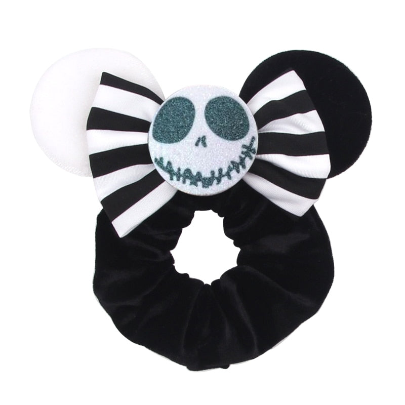 halloween bow disney the night before christmas scrunchie