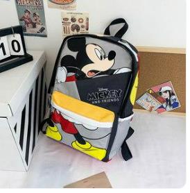 Cartoon Disney Mickey Mouse Backpack for Women Minnie Mouse Canvas School Bag Fashion Large Capacity Backpack Girls Mochila