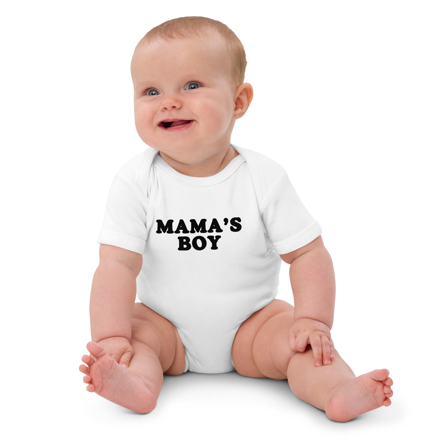 Mama’s Boy Organic cotton baby bodysuit