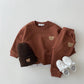 2 Piece Teddy Bear Sweatsuit Set