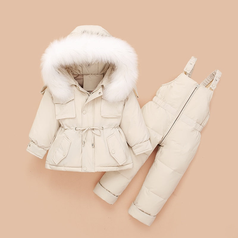 Winter Jacket+jumpsuit Set