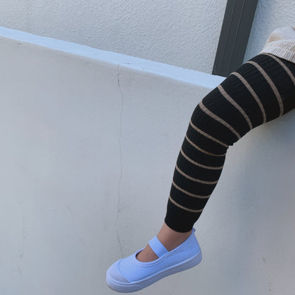 Striped Ribbed Leggings