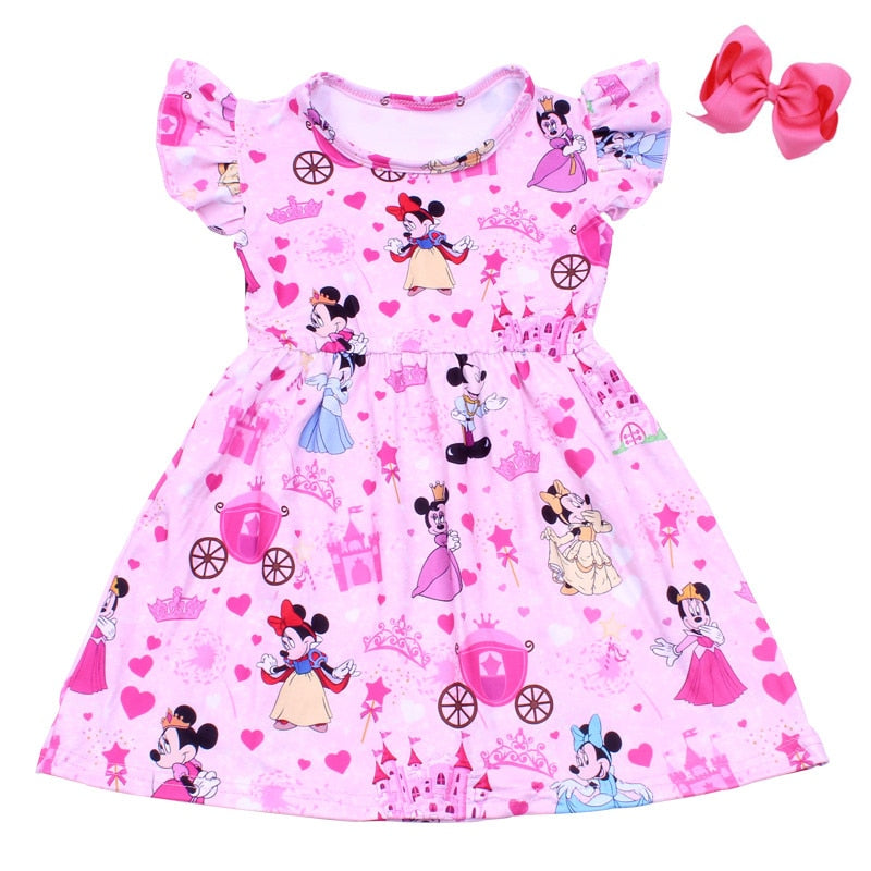 minnie princess ruffle sleeve dress