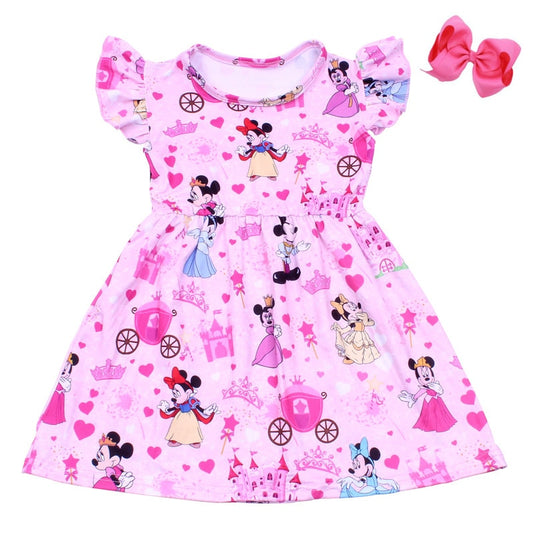 minnie princess ruffle sleeve dress