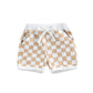 Checkered Drawstring Shorts