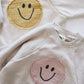 Smiley Face Sweatshirt Romper