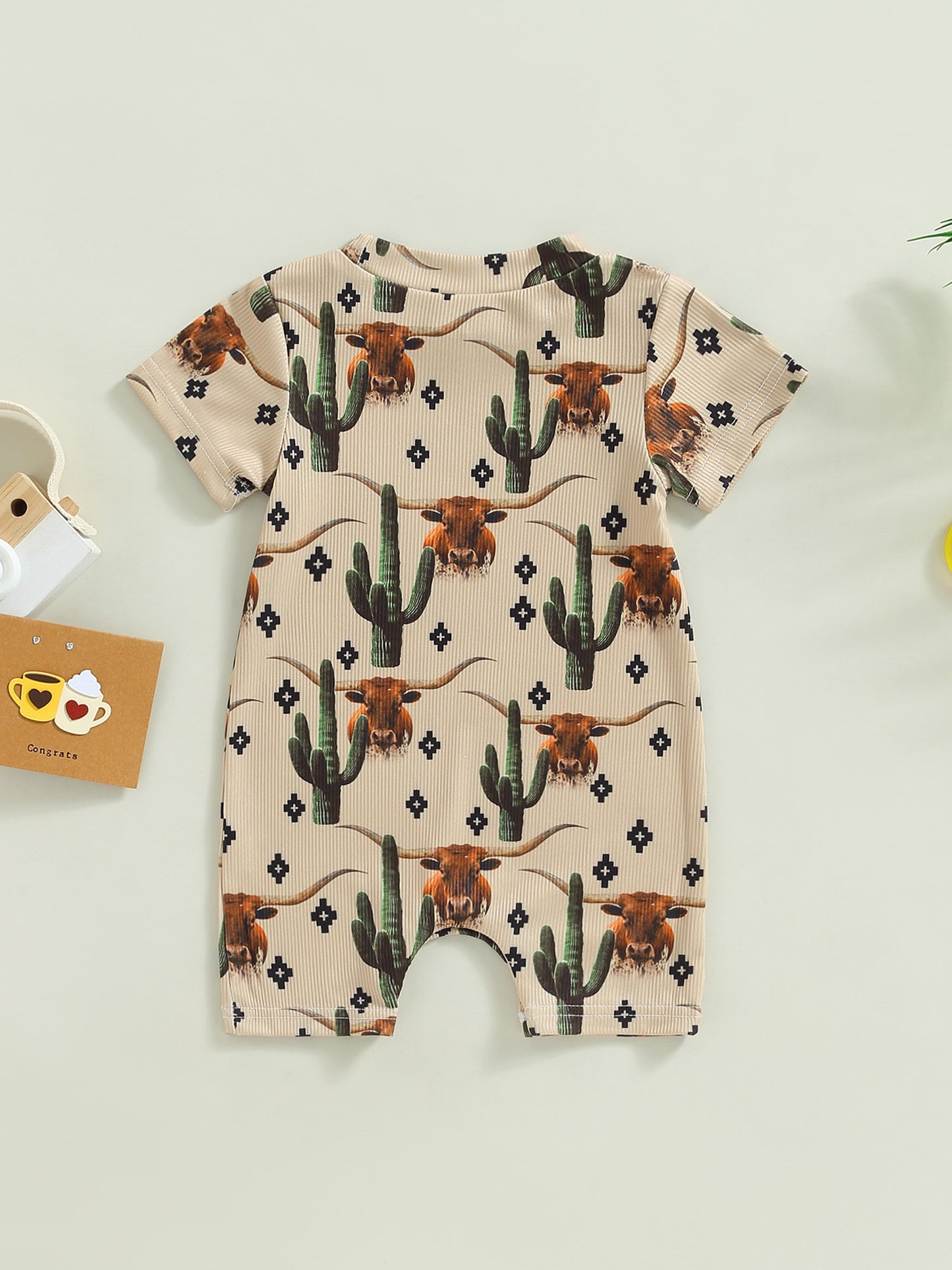 Cowboy Southwestern Rompers