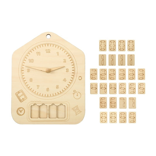 Wooden Clock Cognitive Board