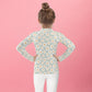 Blue Daisy Kids Rash Guard