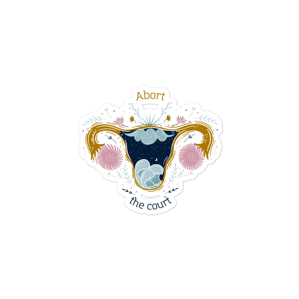 Uterus Abort Court Sticker