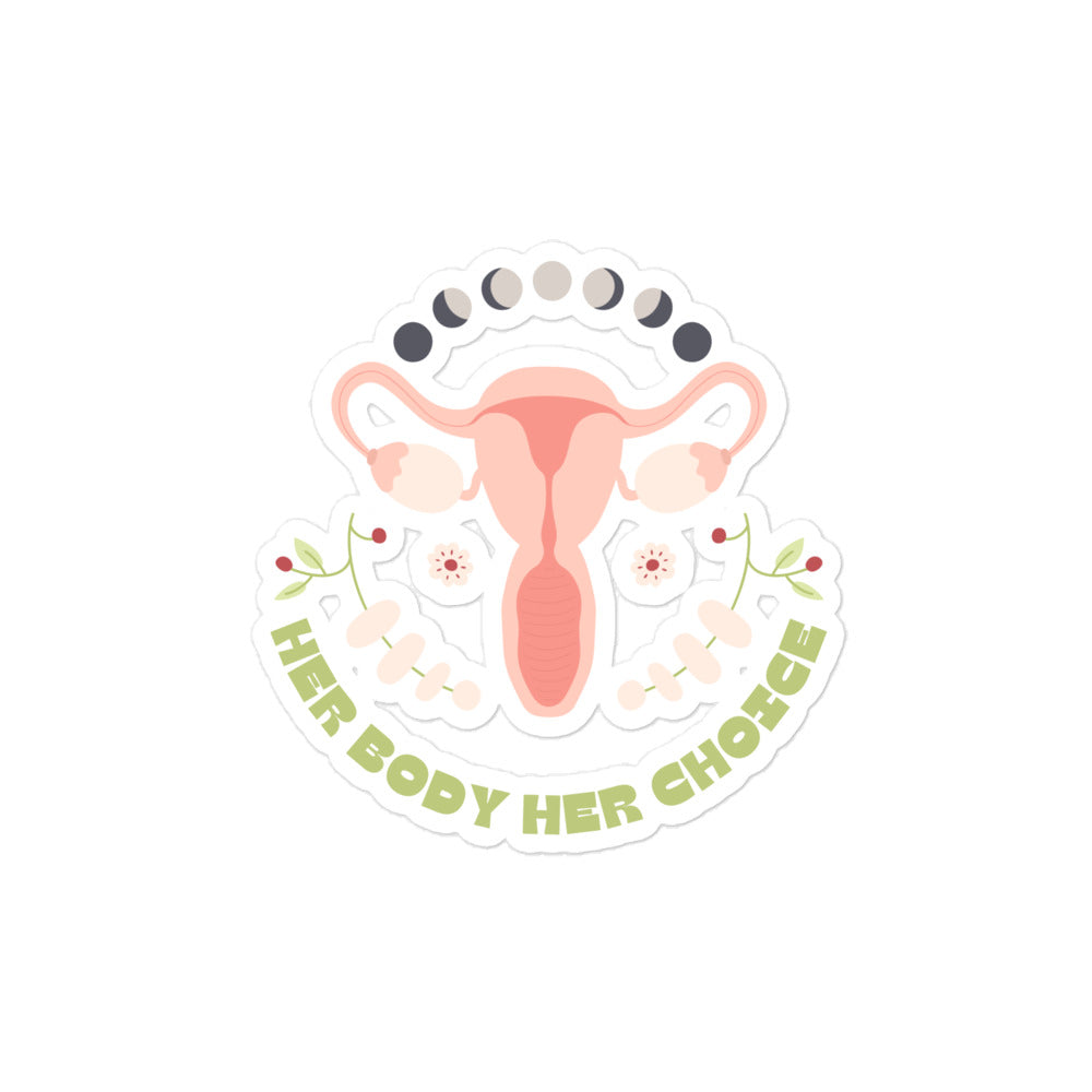 Uterus Moon Cycle Sticker