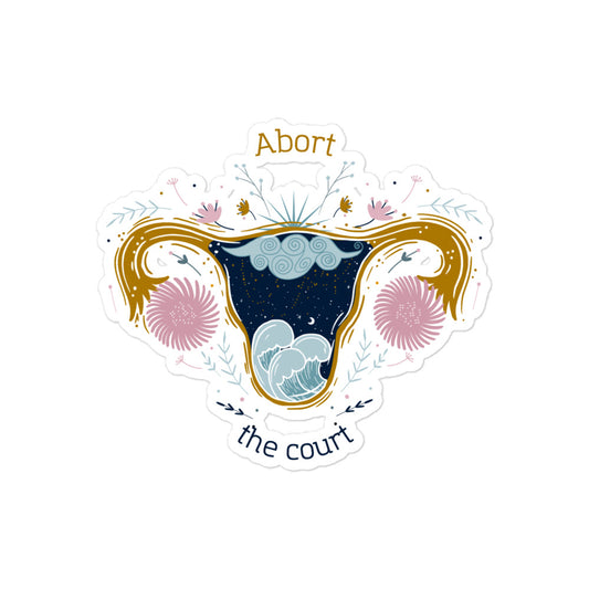 Uterus Abort Court Sticker