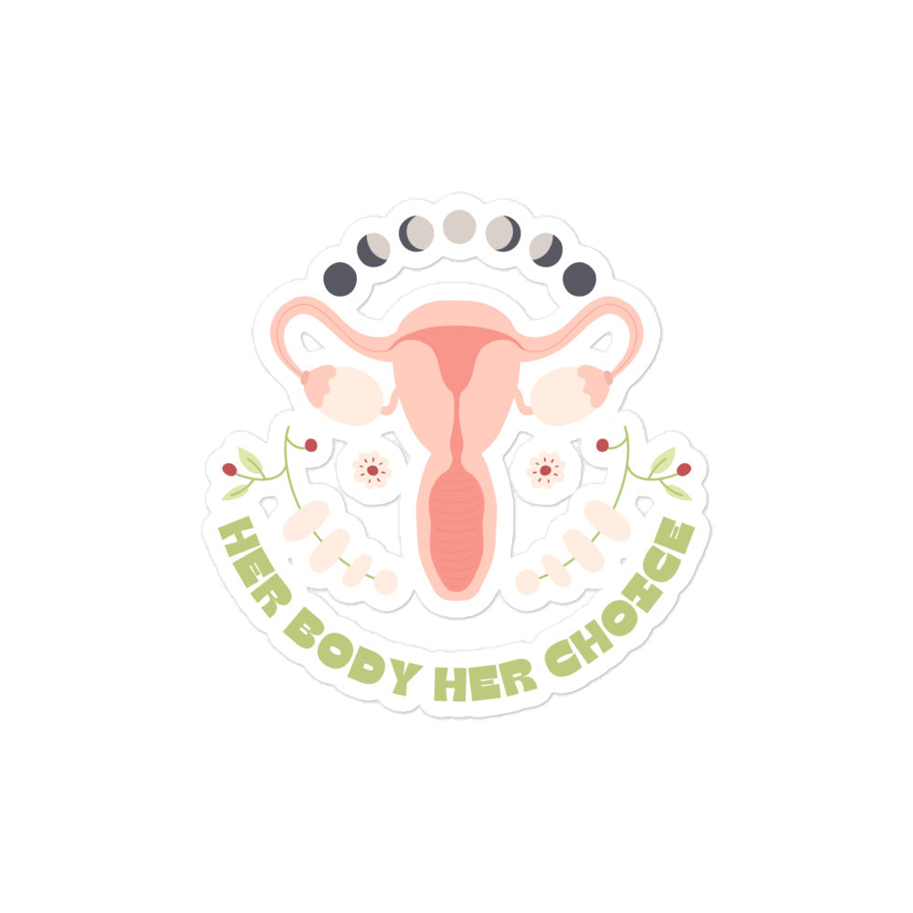 Uterus Moon Cycle Sticker