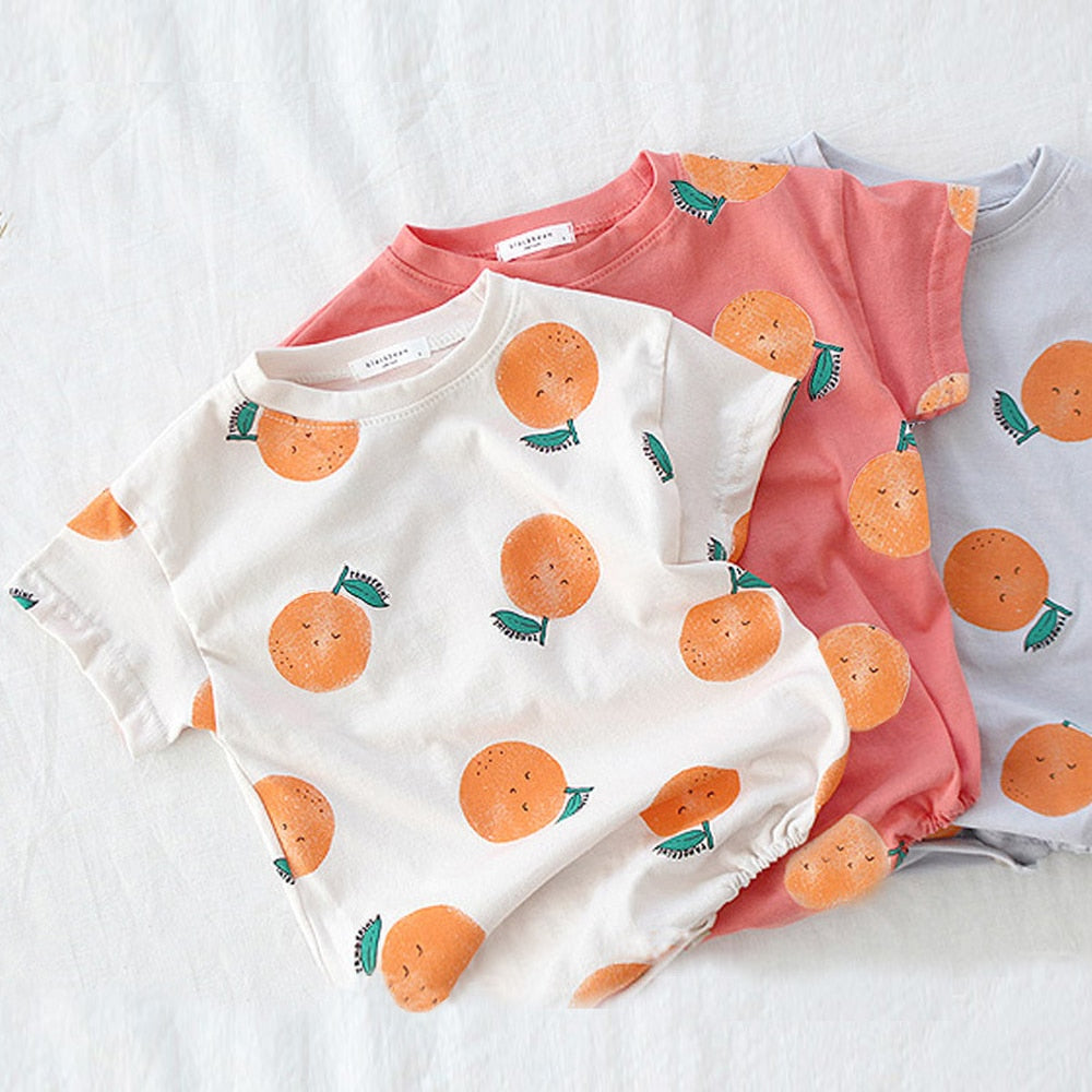 Orange Baby Bodysuits