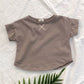 Short Sleeve Neutral Cotton Tee