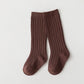 Unisex Ribbed Knee High Socks