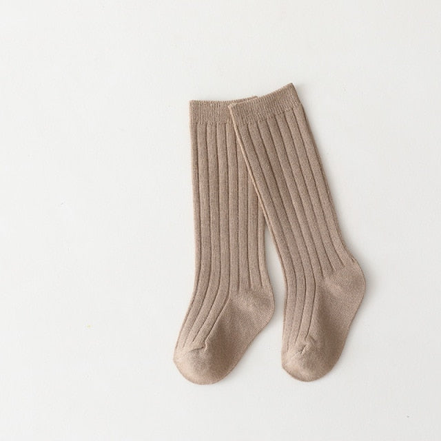 Unisex Ribbed Knee High Socks