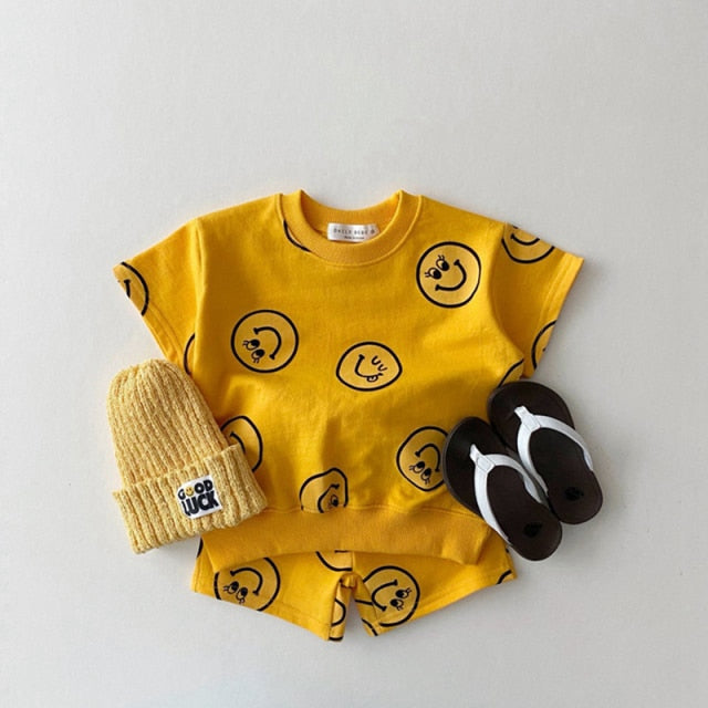 Smile Print 2Pc Set