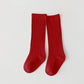 Unisex Ribbed Knee High Socks