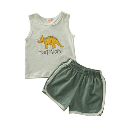 2 Piece Dino Set - Tank + Shorts