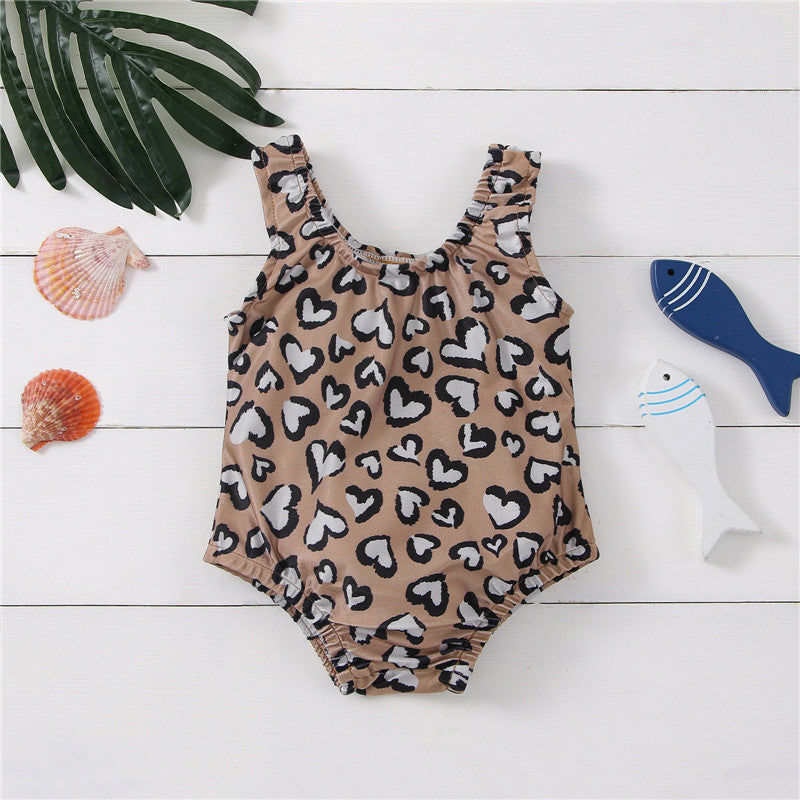 Leopard Print One-Pieces Bathing Suit