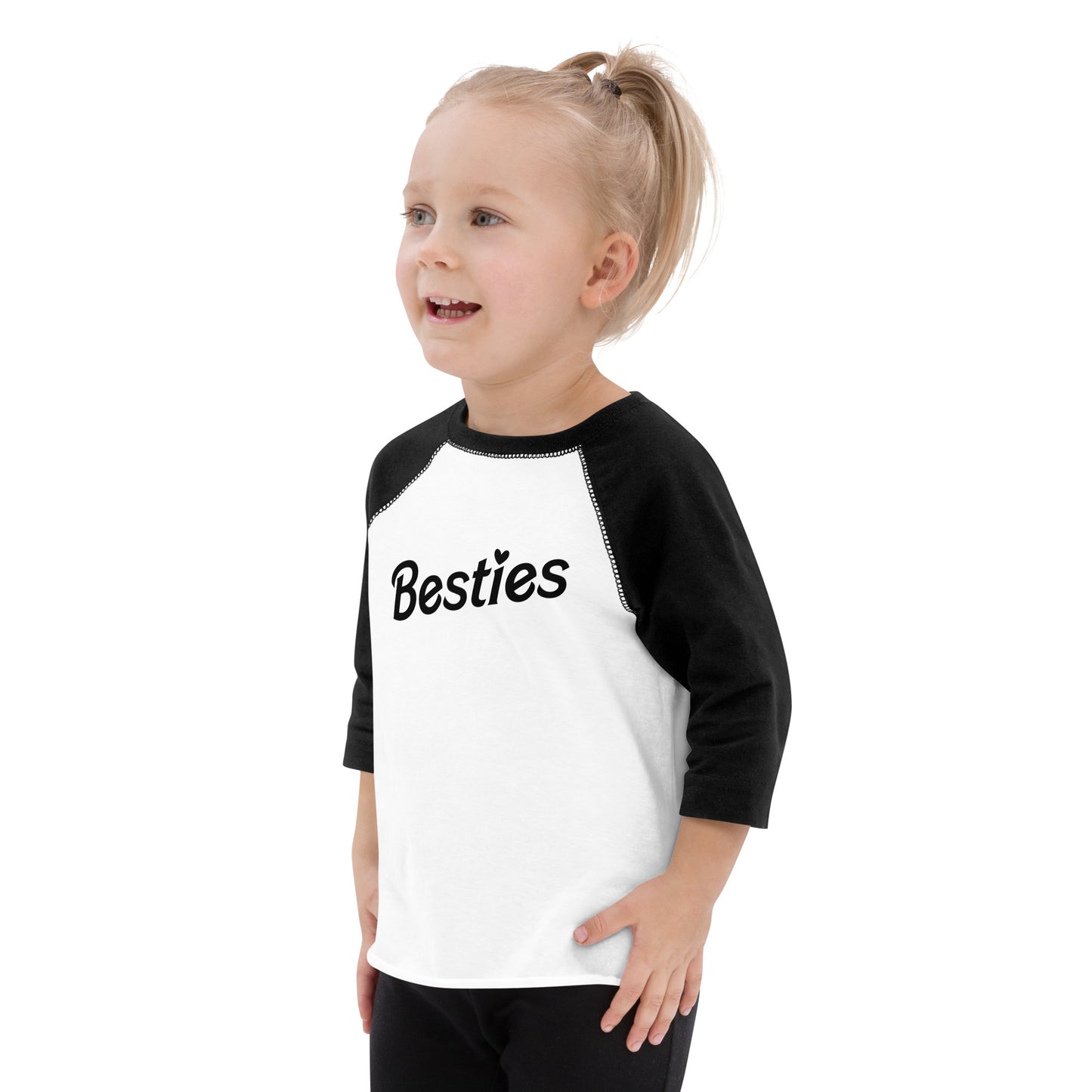 Besties Toddler baseball shirt