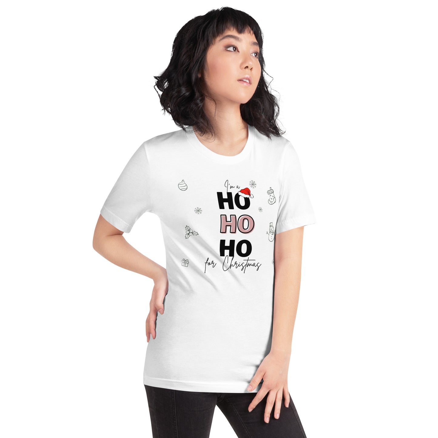 I'm a HO HO HO For Christmas - Black / Pink