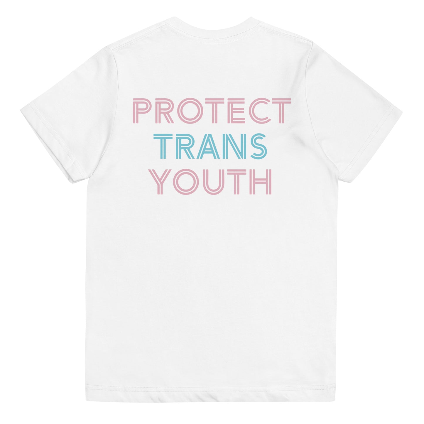 "Protect Trans Youth" Youth jersey t-shirt (Neon light option)