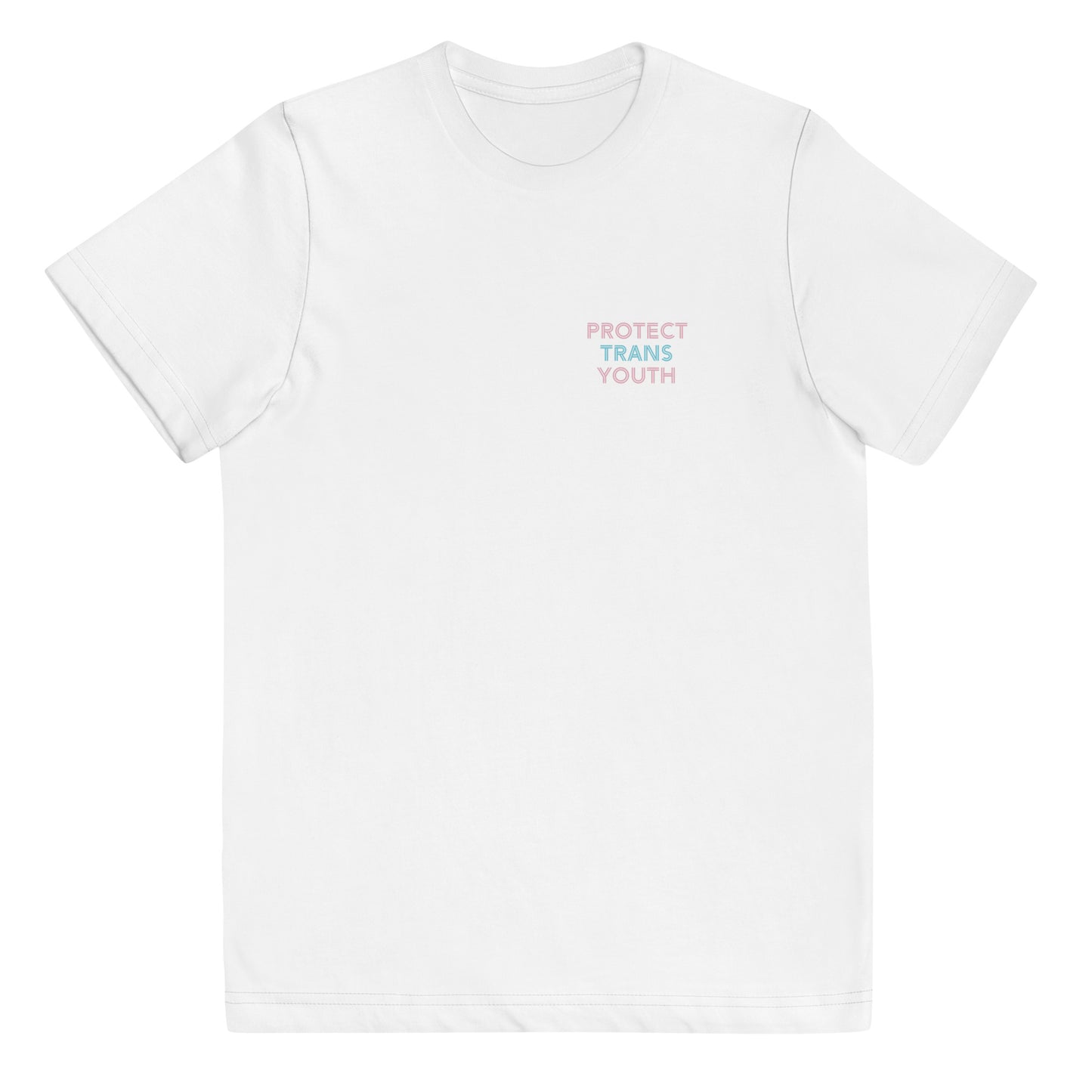 "Protect Trans Youth" Youth jersey t-shirt (Neon light option)